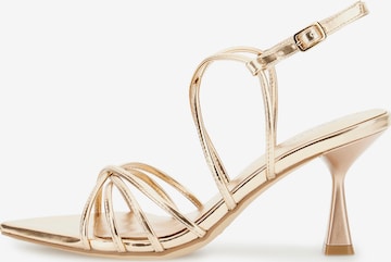 CAFè NOIR Sandalen in Gold: Vorderseite