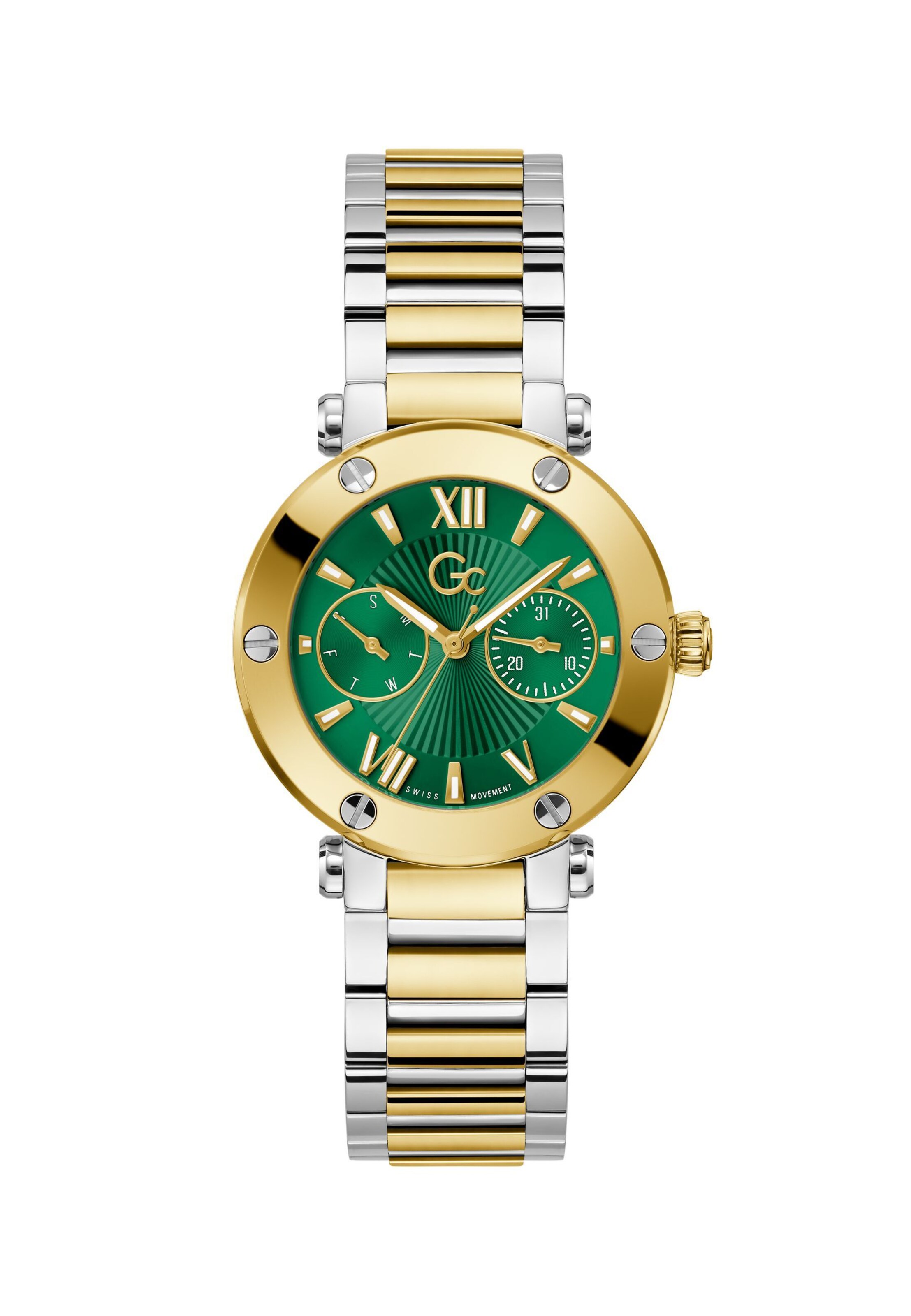 Gc Analoog horloge 'Aura' in Goud: voorkant