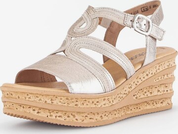 GABOR Sandals in Gold: front