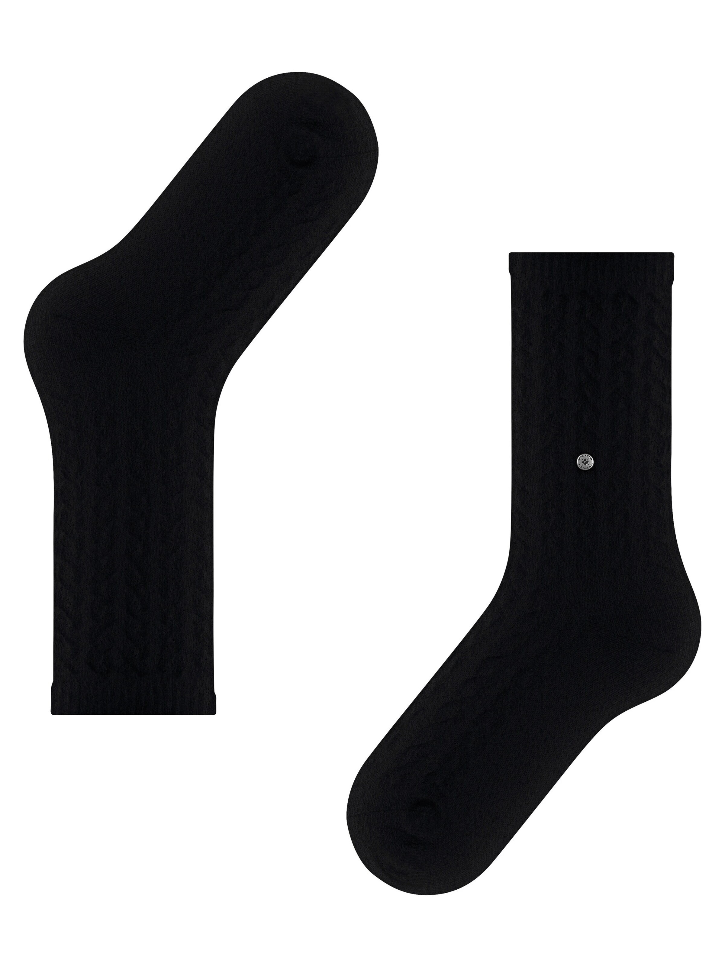 BURLINGTON Socks 'Cable' in Black
