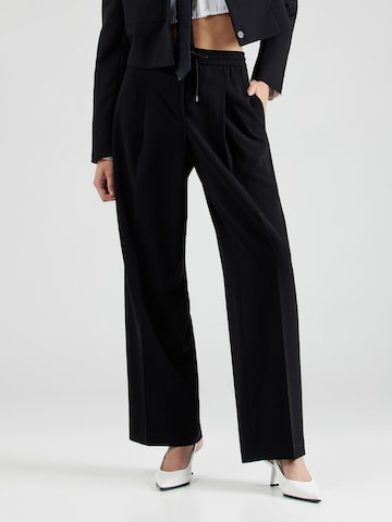 Loosefit Pantalon à plis MICHAEL Michael Kors en noir : devant