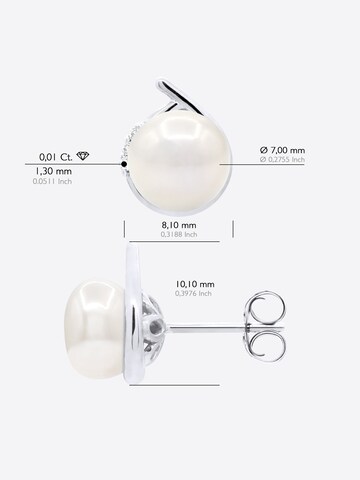 Ateliers Saint Germain Earrings 'Clichy' in White