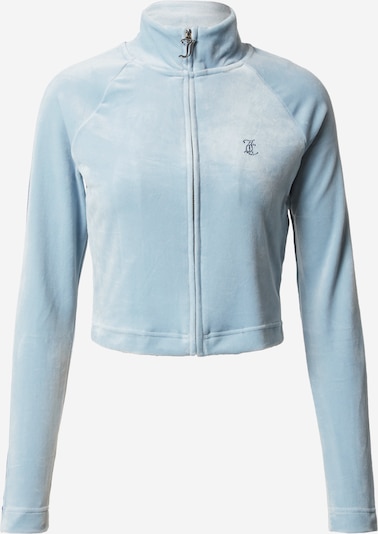 Juicy Couture White Label Sweat jacket 'LELU' in Light blue / Dark blue / Silver, Item view