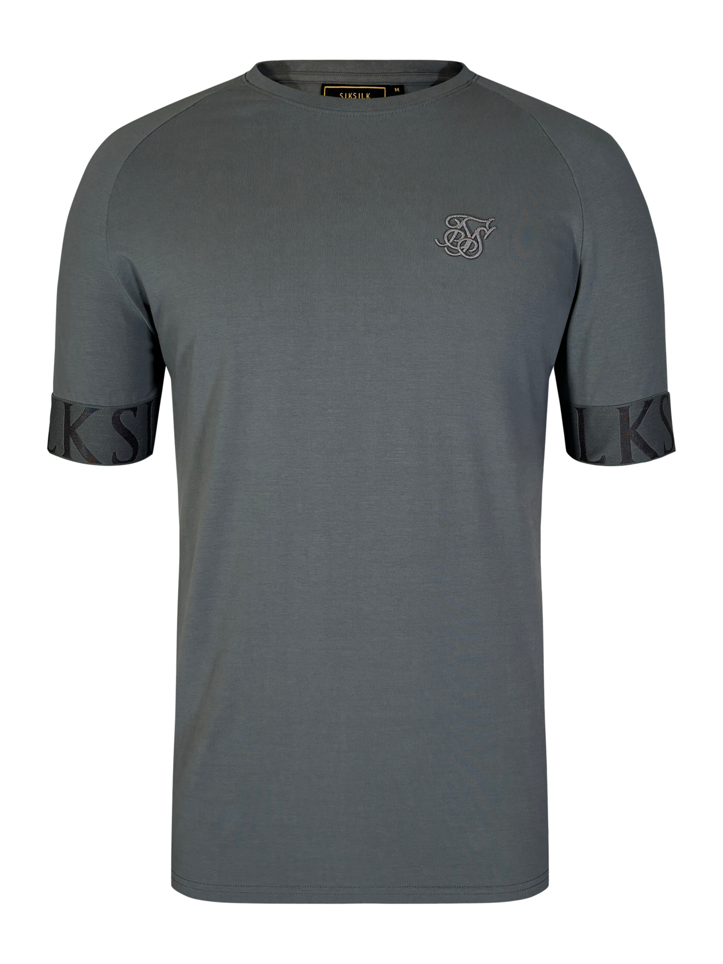 T-Shirt SikSilk en gris : devant