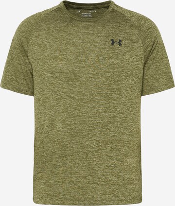 UNDER ARMOUR Performance Shirt 'Tech 2.0' in Green: front