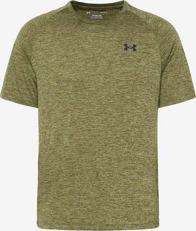 UNDER ARMOUR Functioneel shirt 'Tech 2.0' in de kleur Groen gemêleerd / Zwart, Productweergave