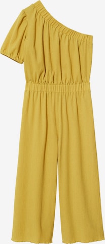 MANGO Jumpsuit in Geel: voorkant