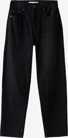 Regular Jeans de la Bershka pe negru: față