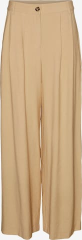 VERO MODA Regular Broek 'JOURNI' in Beige: voorkant