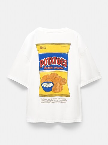 Pull&Bear T-Shirt in Weiß