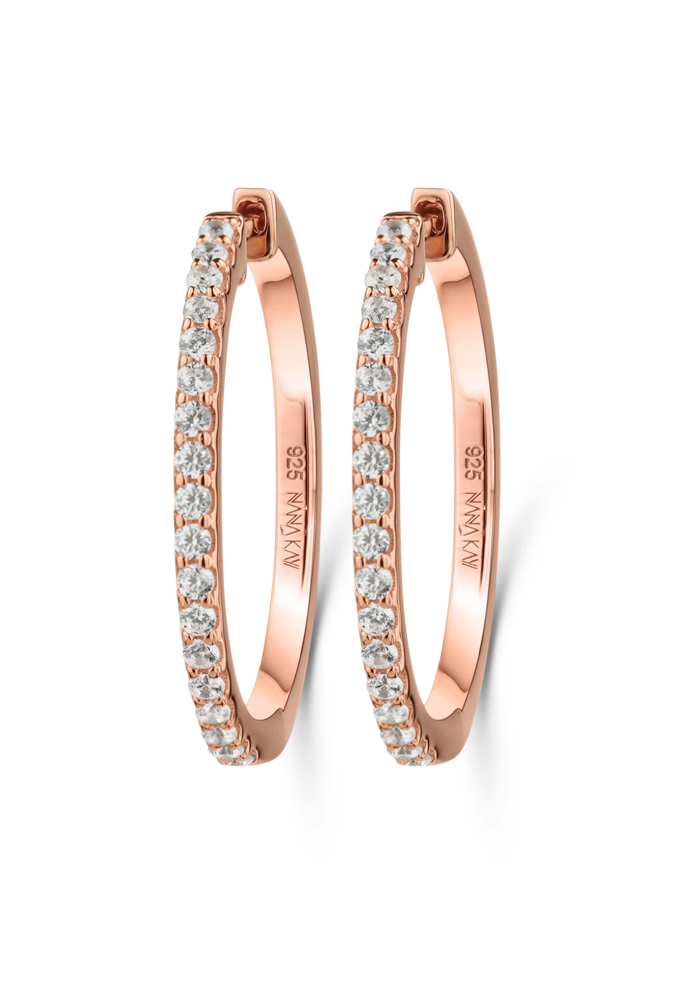 Nana Kay Ohrringe 'Glamour Girl' in Pink: Vorderseite