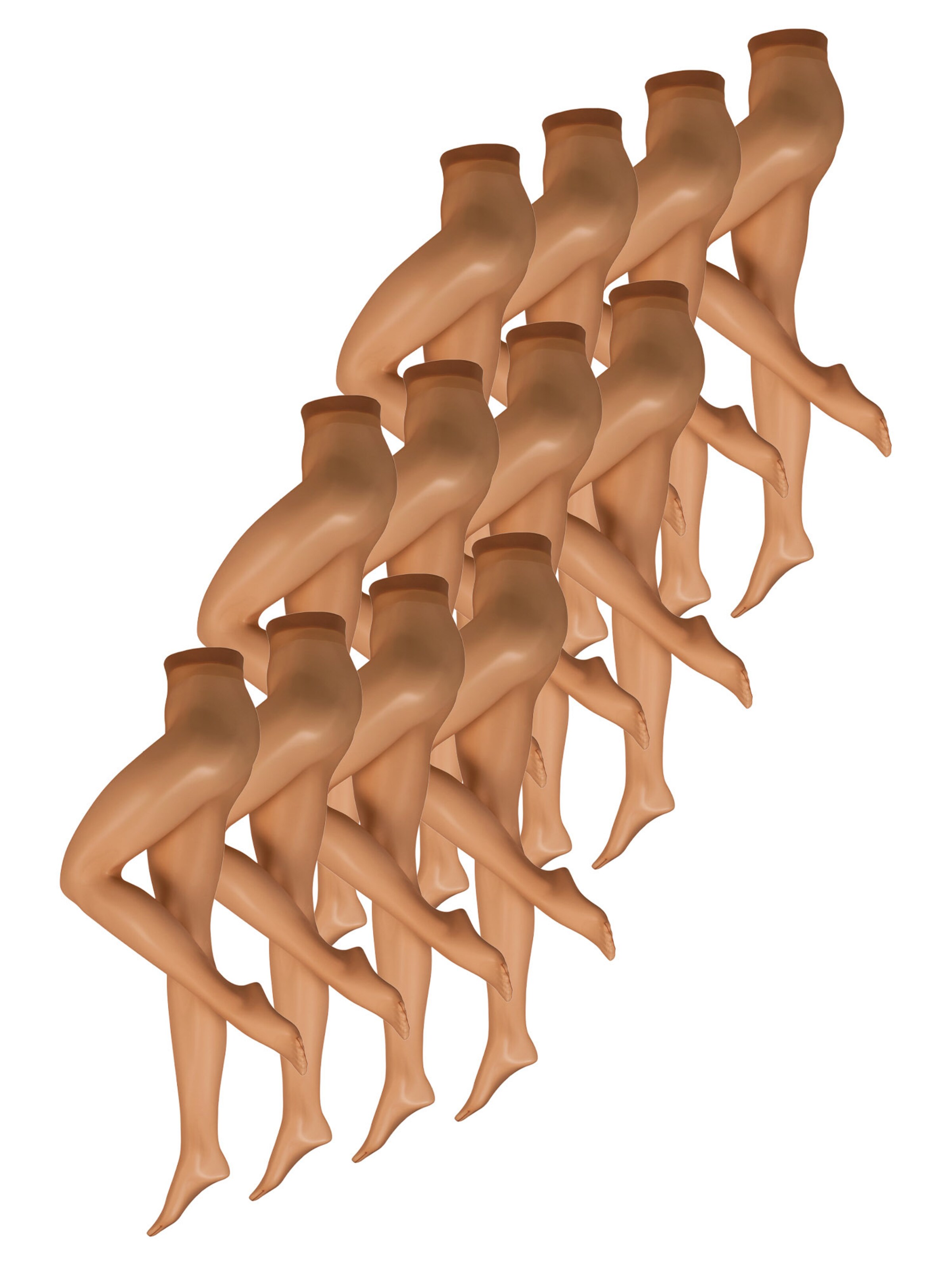 Nur Die Feinstrumpfhose ' Transparent 15 DEN ' in Bronze: Vorderseite