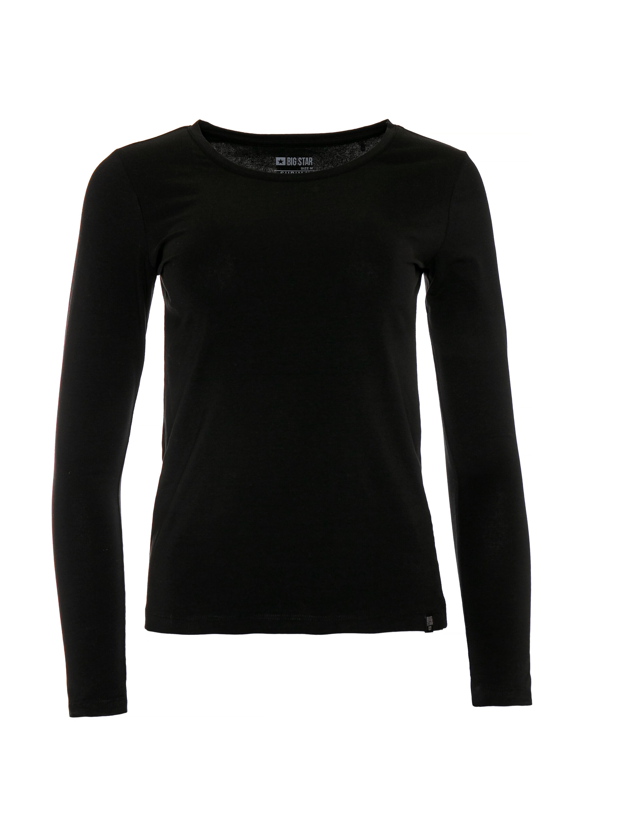 BIG STAR Shirt ' SUPICLASSICALA ' in Zwart: voorkant