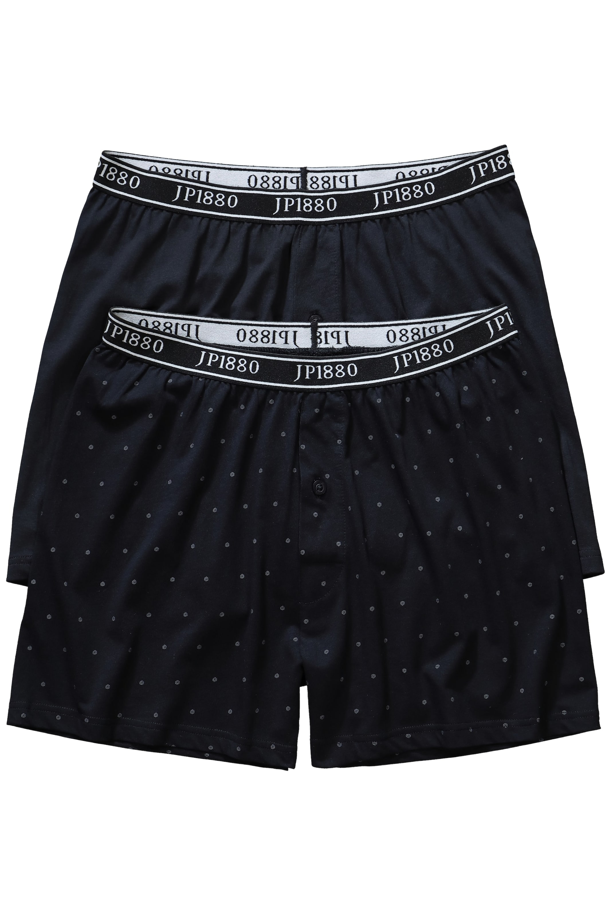 JP1880 Boxershorts in Zwart: voorkant