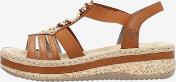 Sandalo di Rieker in marrone: frontale