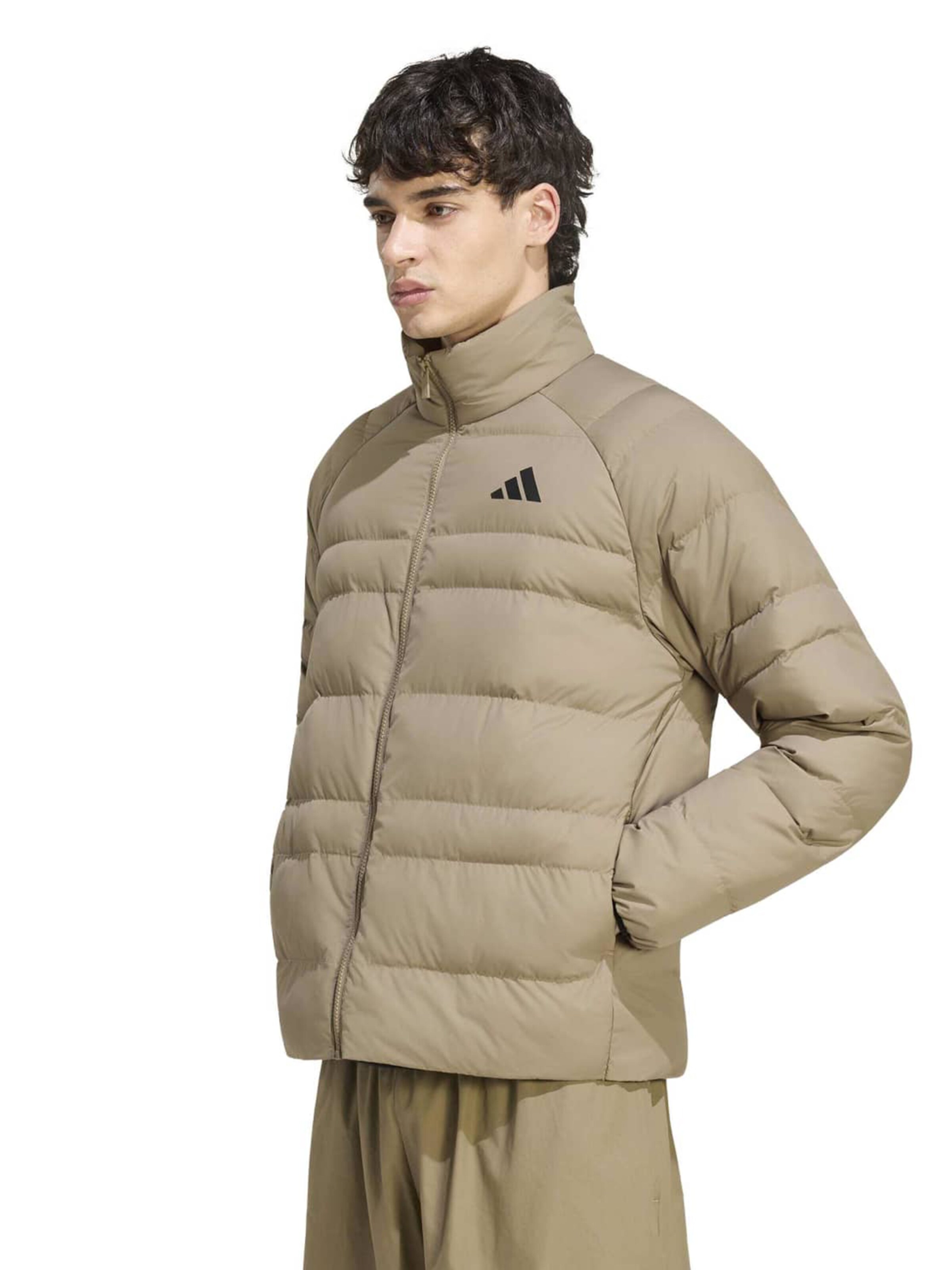ADIDAS SPORTSWEAR Sportovní bunda 'ESS' – béžová: přední strana