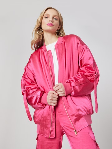 Hoermanseder Between-season jacket 'Elaine' in Pink: front