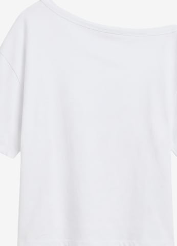 Pull&Bear Shirt in Wit: voorkant