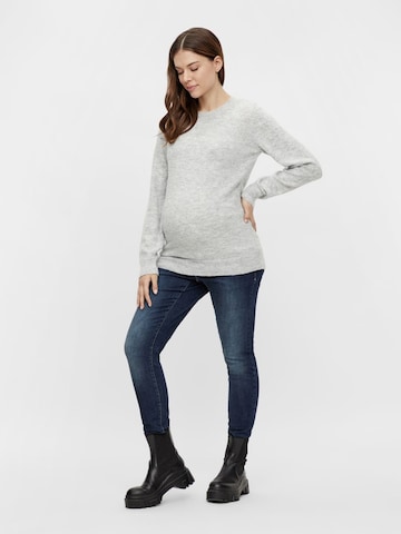 MAMALICIOUS Pullover 'New Anne' i grå: forside