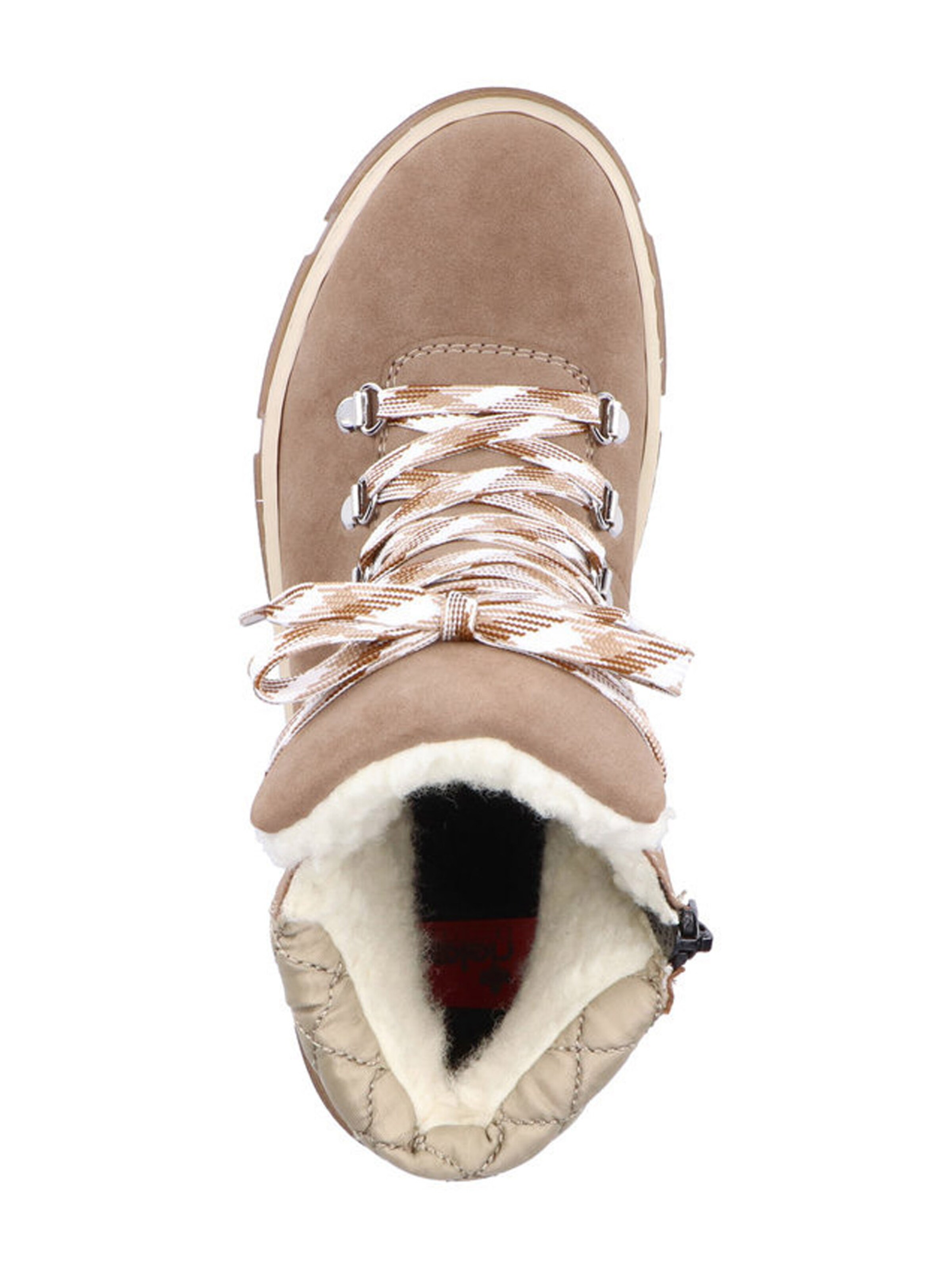 Rieker Šnurovacie členkové čižmy - Béžová