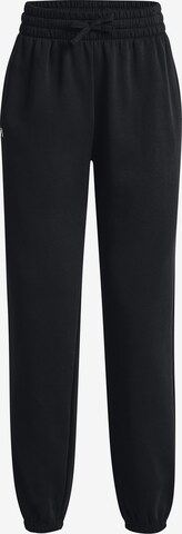 UNDER ARMOUR Workout Pants in Black: front