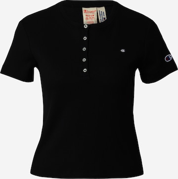 Tricou de la Champion Authentic Athletic Apparel pe negru: față