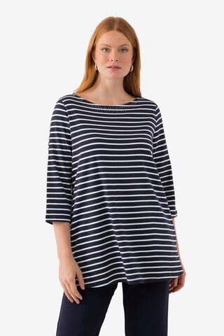 Ulla Popken Shirt in Blauw: voorkant