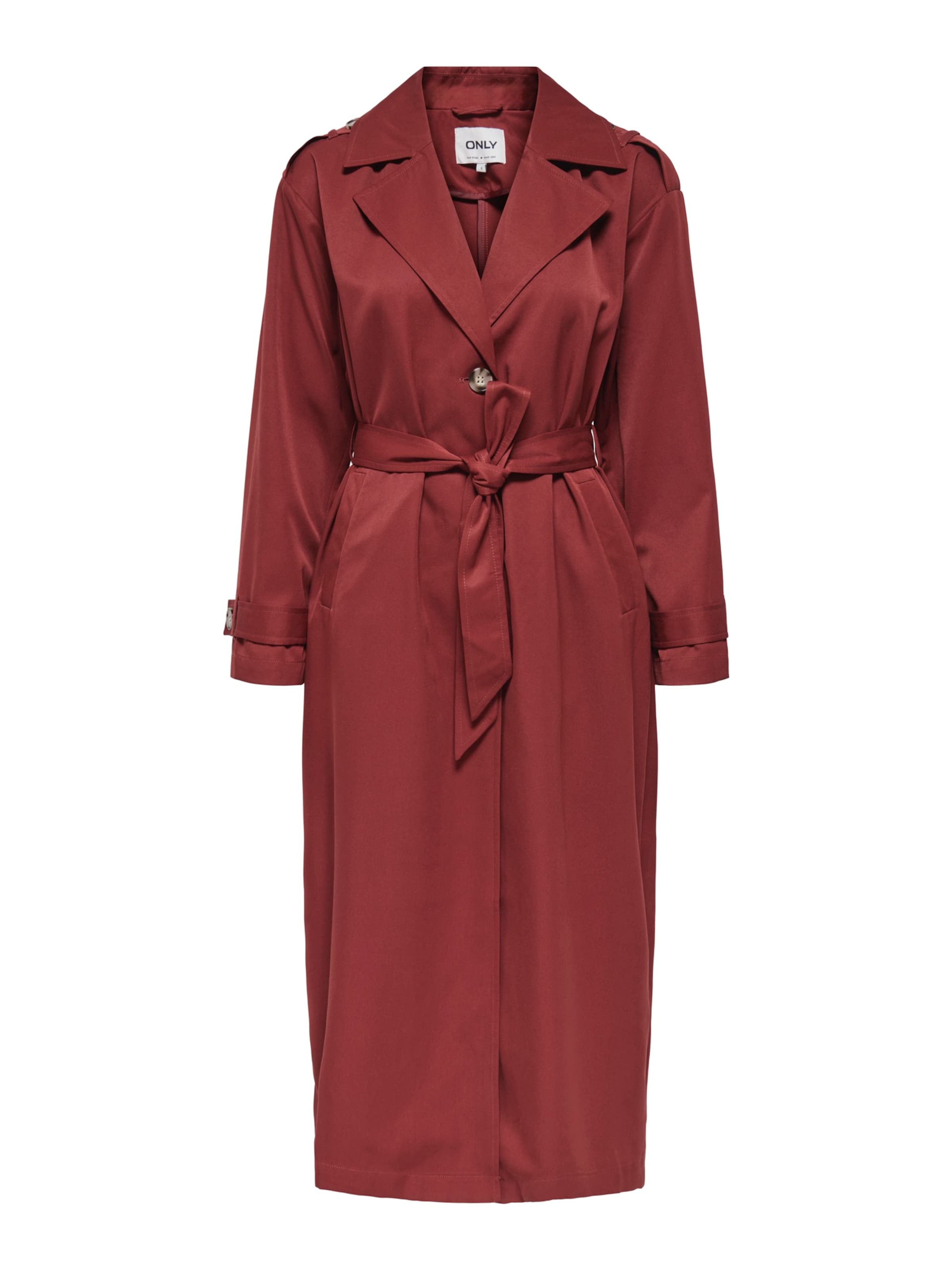 ONLY Tussenmantel 'ONLLINE' in de kleur Roestrood, Productweergave