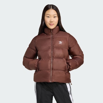 ADIDAS ORIGINALSZimska jakna 'Adicolor' - smeđa boja: prednji dio