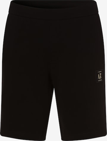 Regular Pantalon ARMANI EXCHANGE en noir : devant