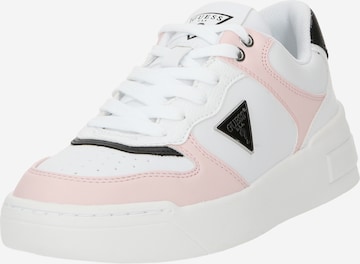 Sneaker low 'CLARKZ2' de la GUESS pe alb: față