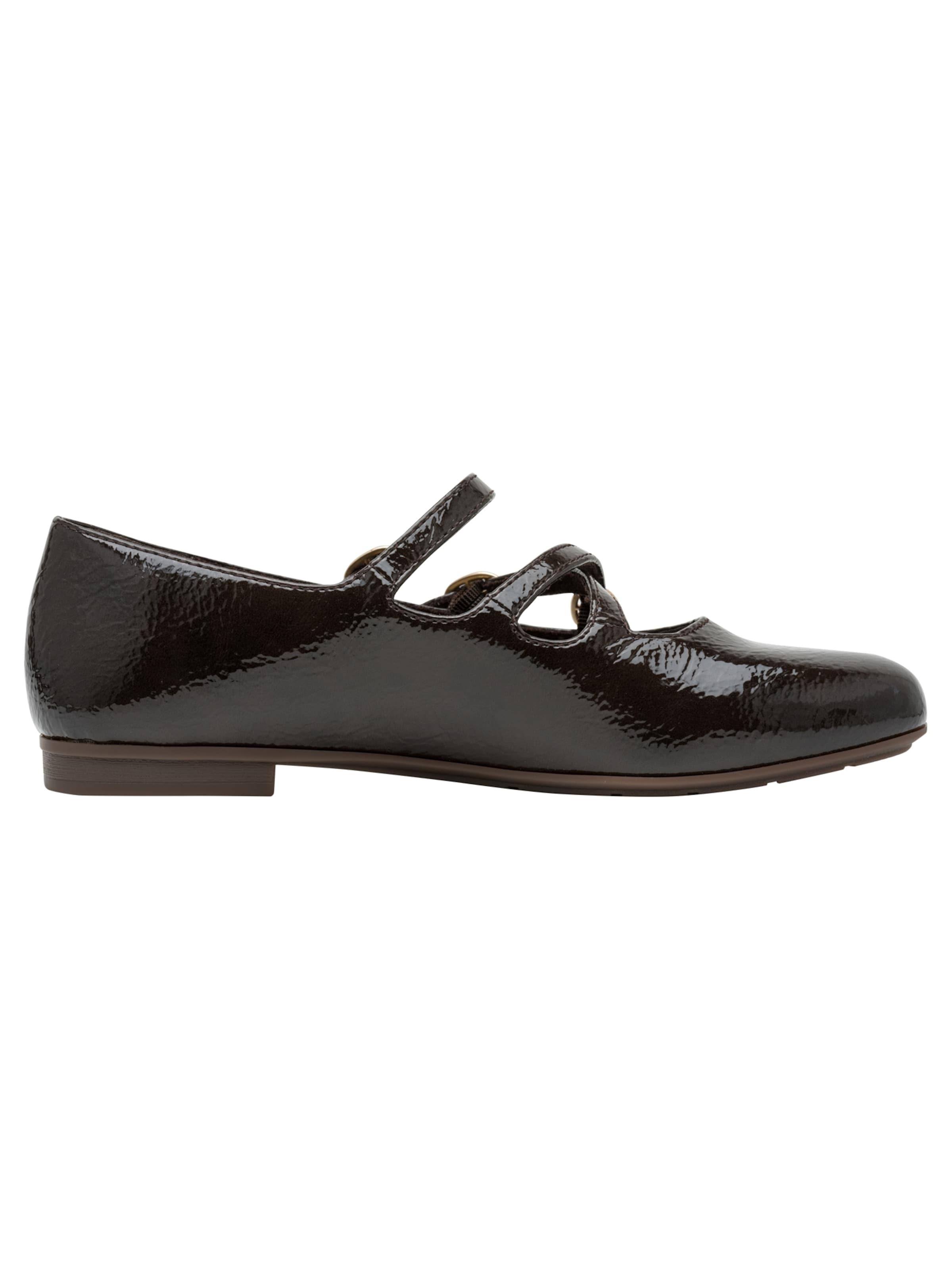 Tamaris Ballerina met riempjes in Bruin