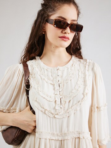 VILA ROUGE EDIT Kleid 'VIDana' in Beige