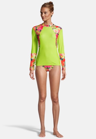 BECO the world of aquasports Functioneel shirt 'Fresh Flowers' in Groen