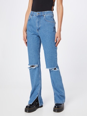 Misspap Bootcut Jeans in Blauw: voorkant