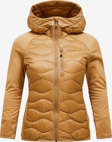 Veste outdoor PEAK PERFORMANCE en marron : devant