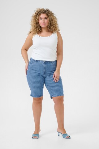 KAFFE CURVE Regular Shorts 'Reeca' in Blau