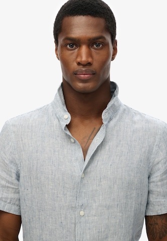 Superdry Regular fit Overhemd in Blauw