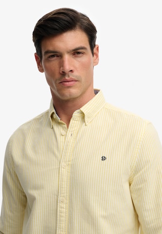 Superdry & Co Regular fit Button Up Shirt in Yellow