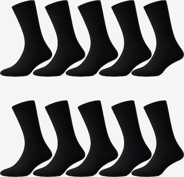 Cocain Underwear Socks in Black: front