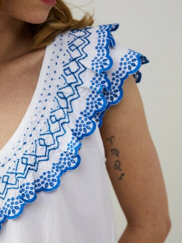 Odd Molly Blouse 'Logan' in Wit