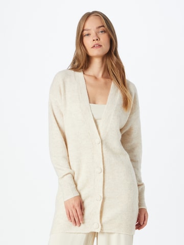 OBJECT Gebreid vest 'Ellie' in Beige: voorkant