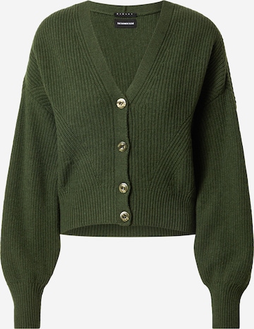Sisley Gebreid vest in Groen: voorkant