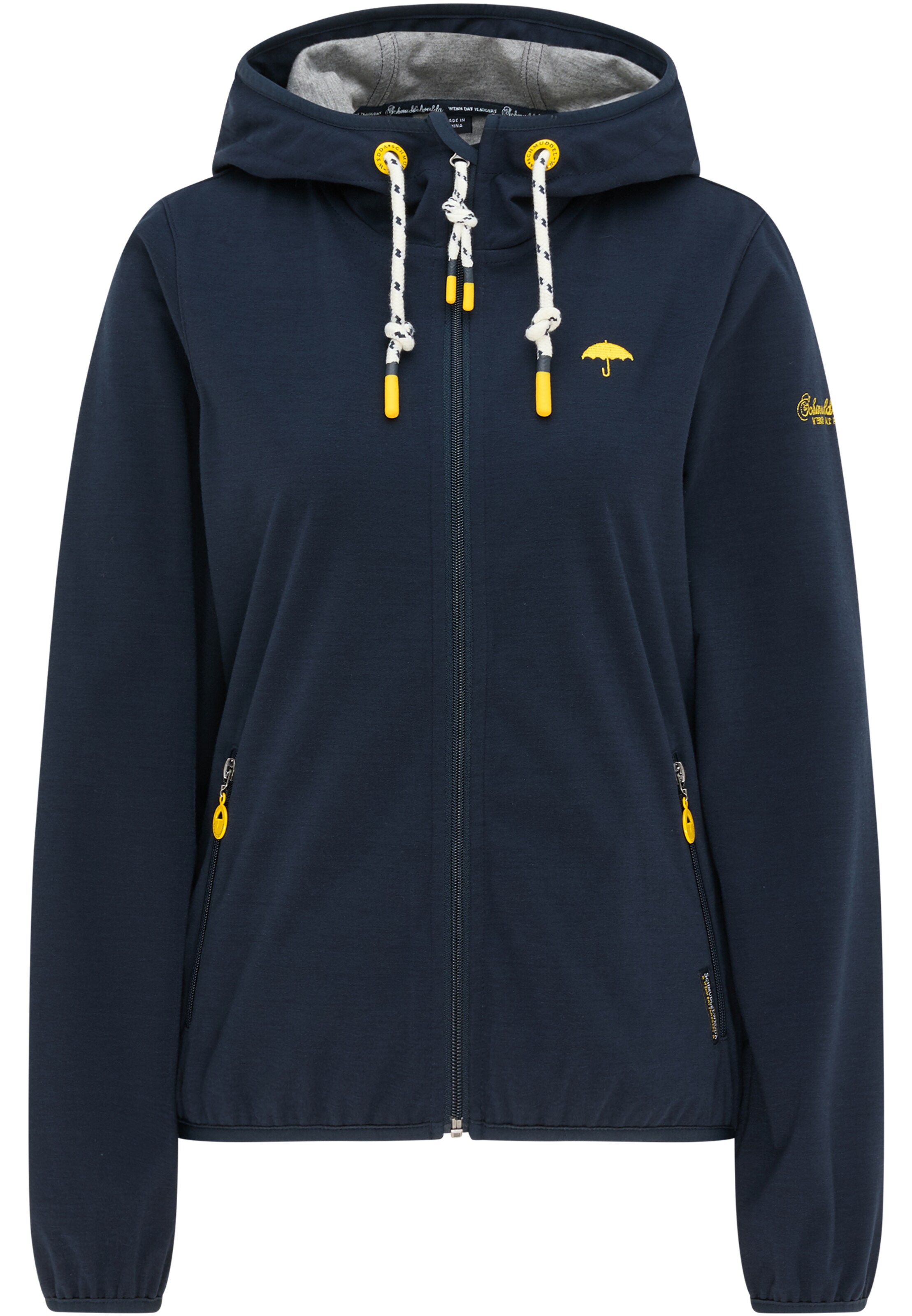 Schmuddelwedda Functionele jas in Blauw: voorkant