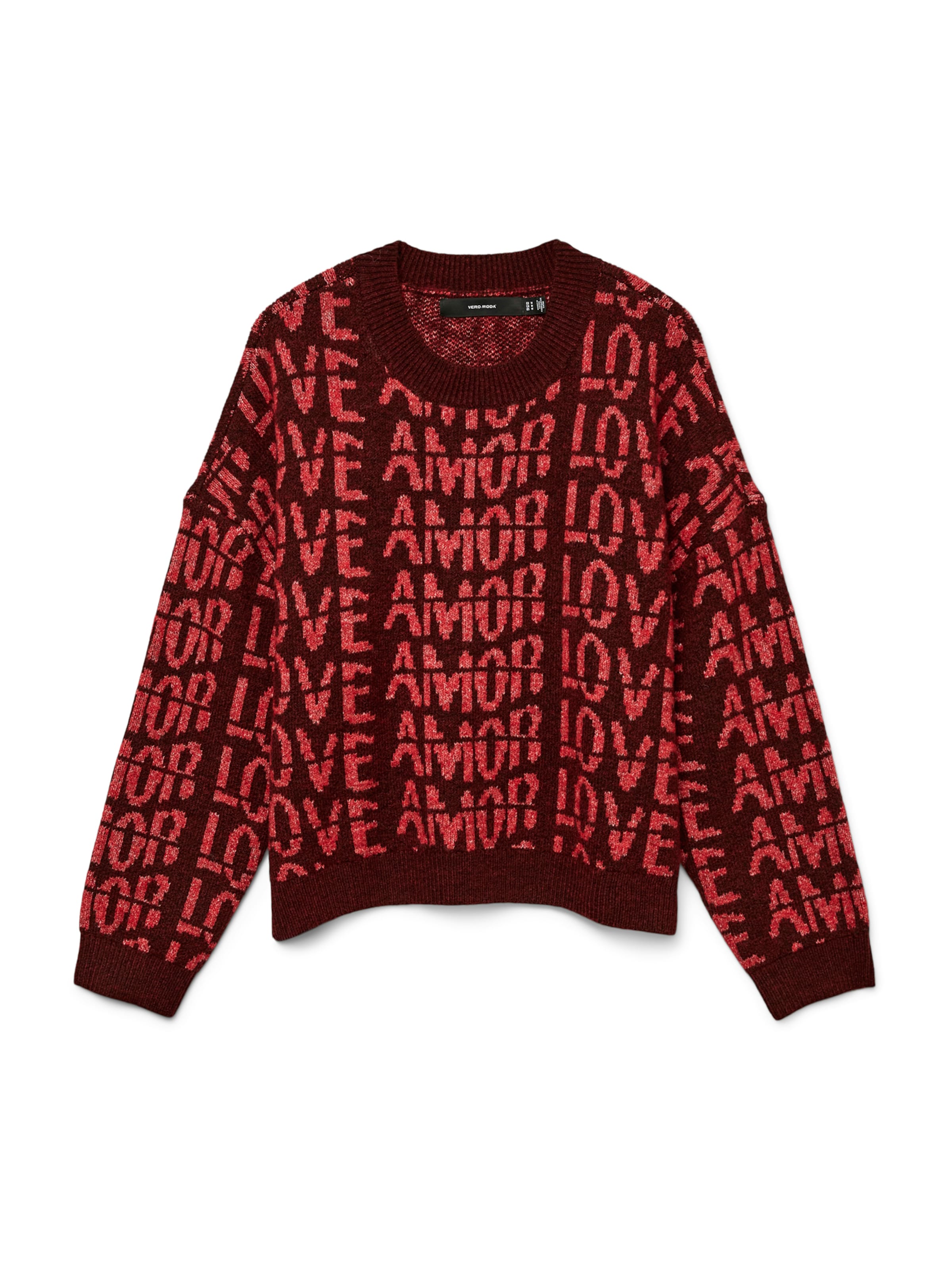 VERO MODA Sweater 'VMLove' in Red: front