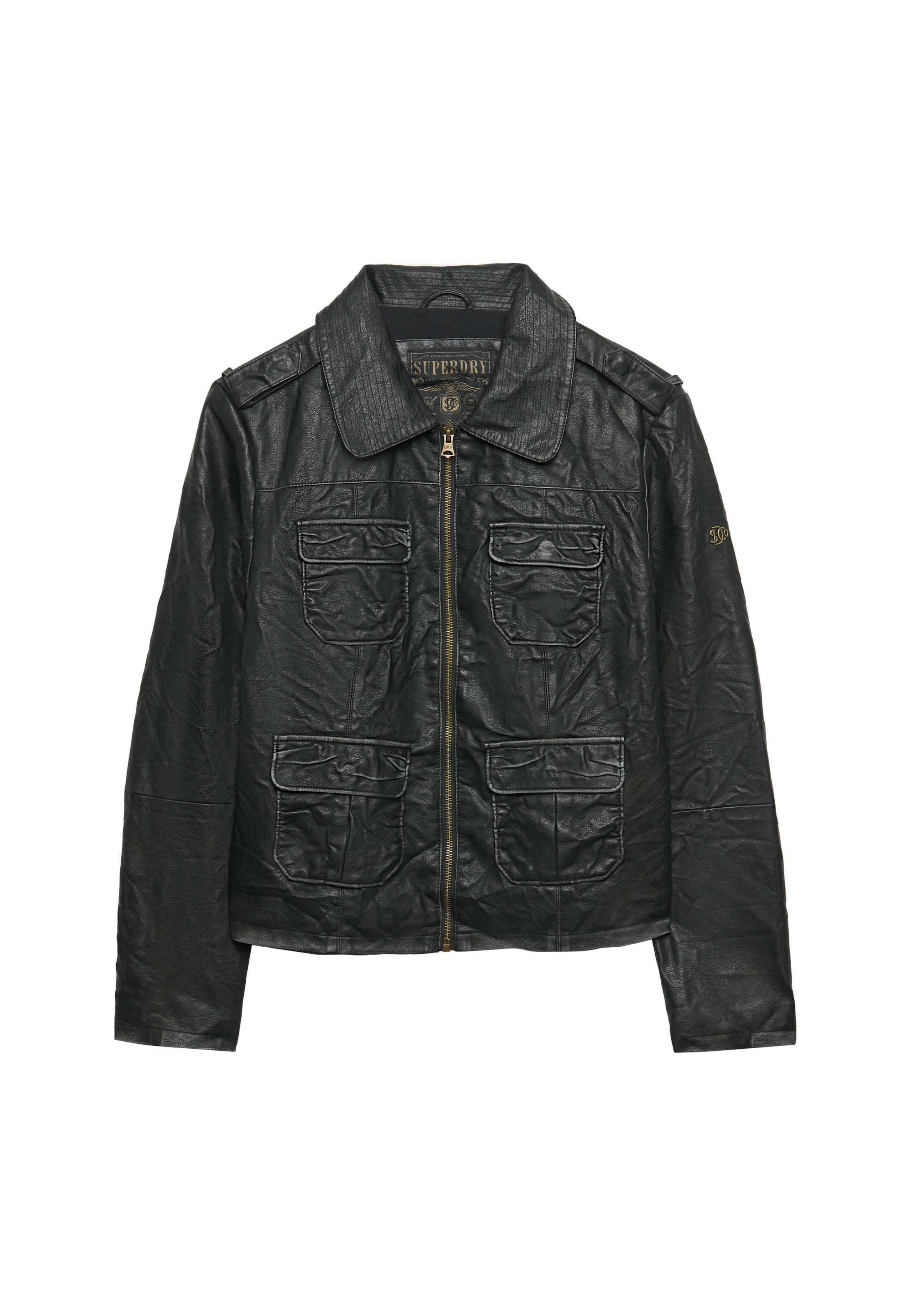 Veste mi-saison 'Angelina' Superdry & Co en noir : devant