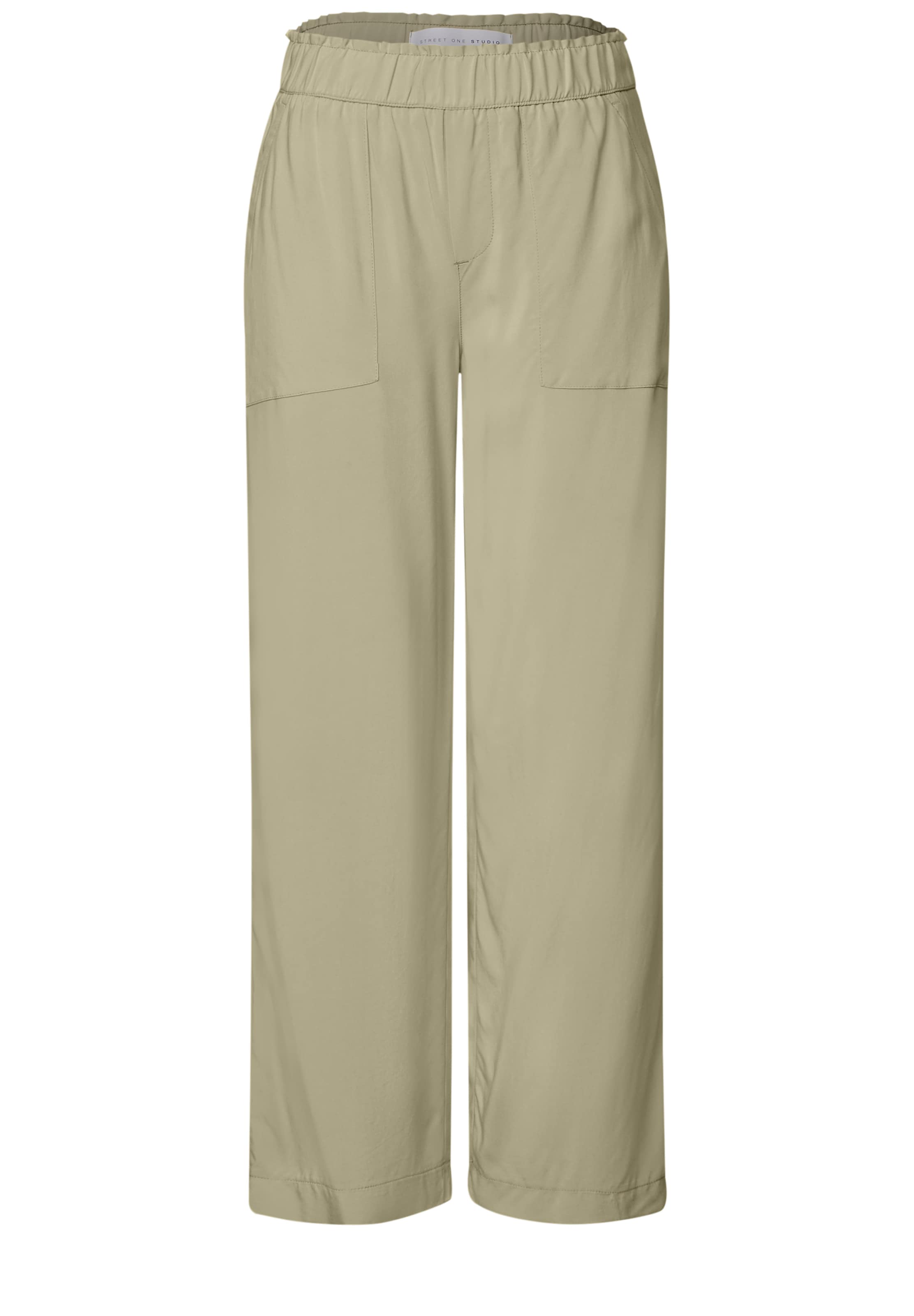 Street One Studio Loose fit Pants in Green: front
