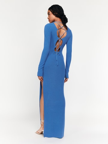 Robe 'Nia' Lezu en bleu : derrière