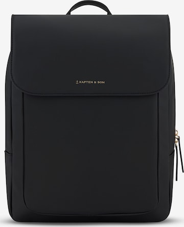 Kapten & Son Rucksack 'Tromso' in Schwarz: Vorderseite