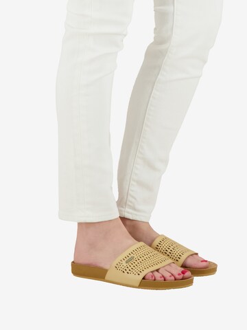 REEF Beach & Pool Shoes in Beige: front